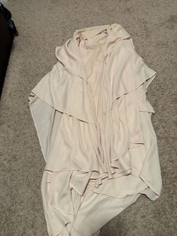Beige Khimar hijab 3 layers