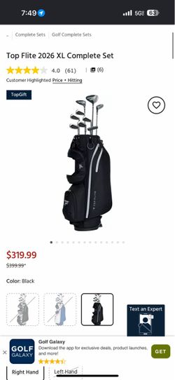 Top flight golf clubs
