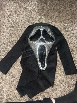 Girls ghost scary glitter/ diamond mask