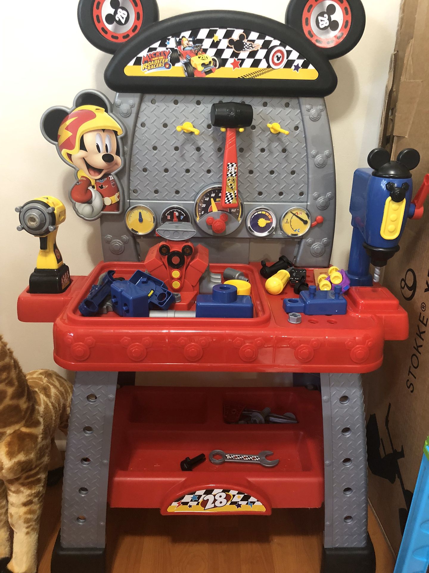 Mickey mouse tool table.