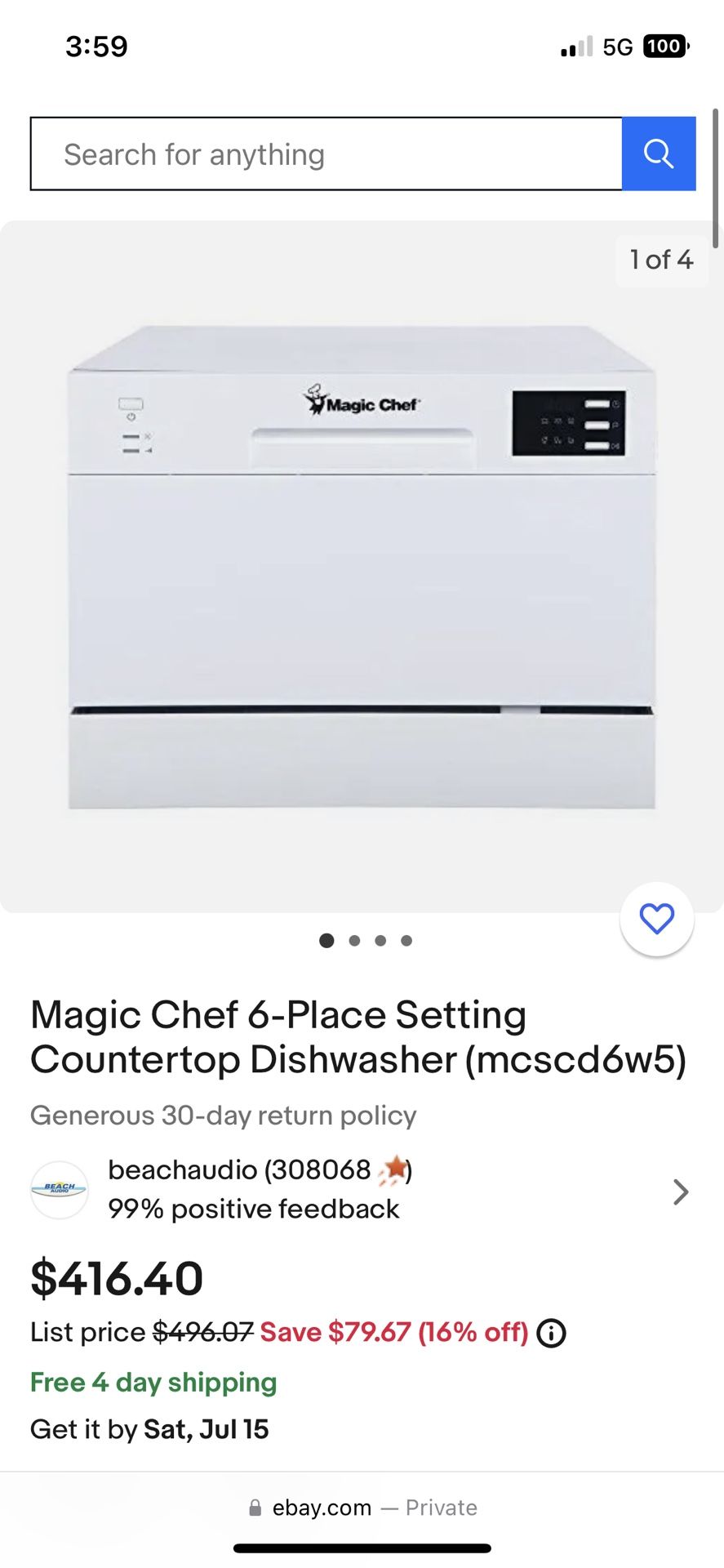 Portable Dishwasher