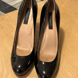 Ann Taylor Black Patent Leather Heels