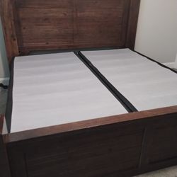 King Bed Frame and Box Spring 