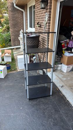 Four shelf black $10