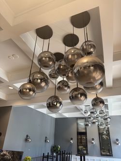 West elm globe chandelier