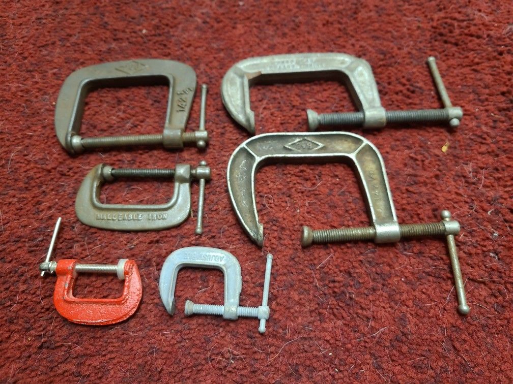 C Clamp Assortment Lot Everything Pictured $10