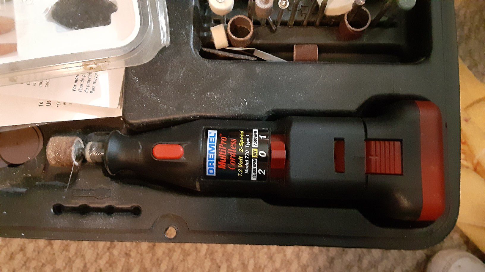 Cordless Multipro 7700 Dremel with extra Tips