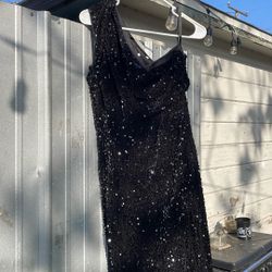Black Sequence Dress, Medium, And Large 
