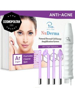Skin Care Argon NUDERMA  HIGH FREQUENCY WAND Argon