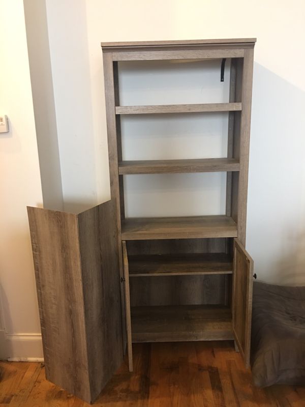72 Carson 5 Shelf Bookcase With Doors Target Threshold For In 72 Carson 5 Shelf Bookcase With Doors Target Threshold