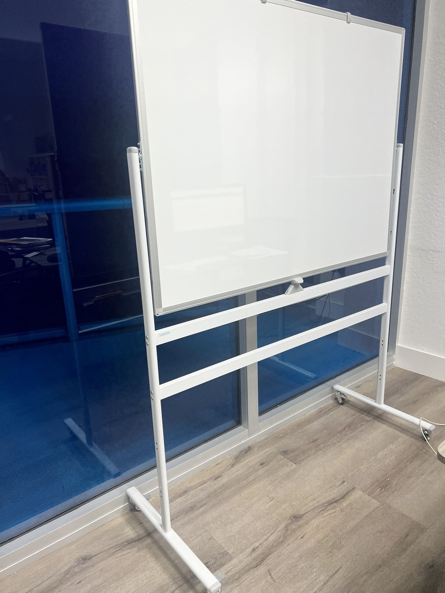 White Rolling Dry-Erase Board 
