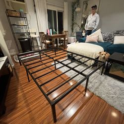 FULL SIZED BED FRAME, 14” High (black)