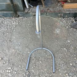 Table With Glass Rotating Top