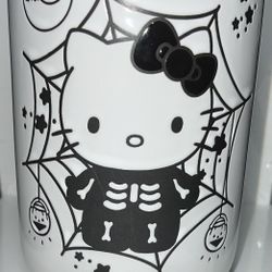 Hello Kitty Skelton Canister W/ Black Licorice Lipgloss