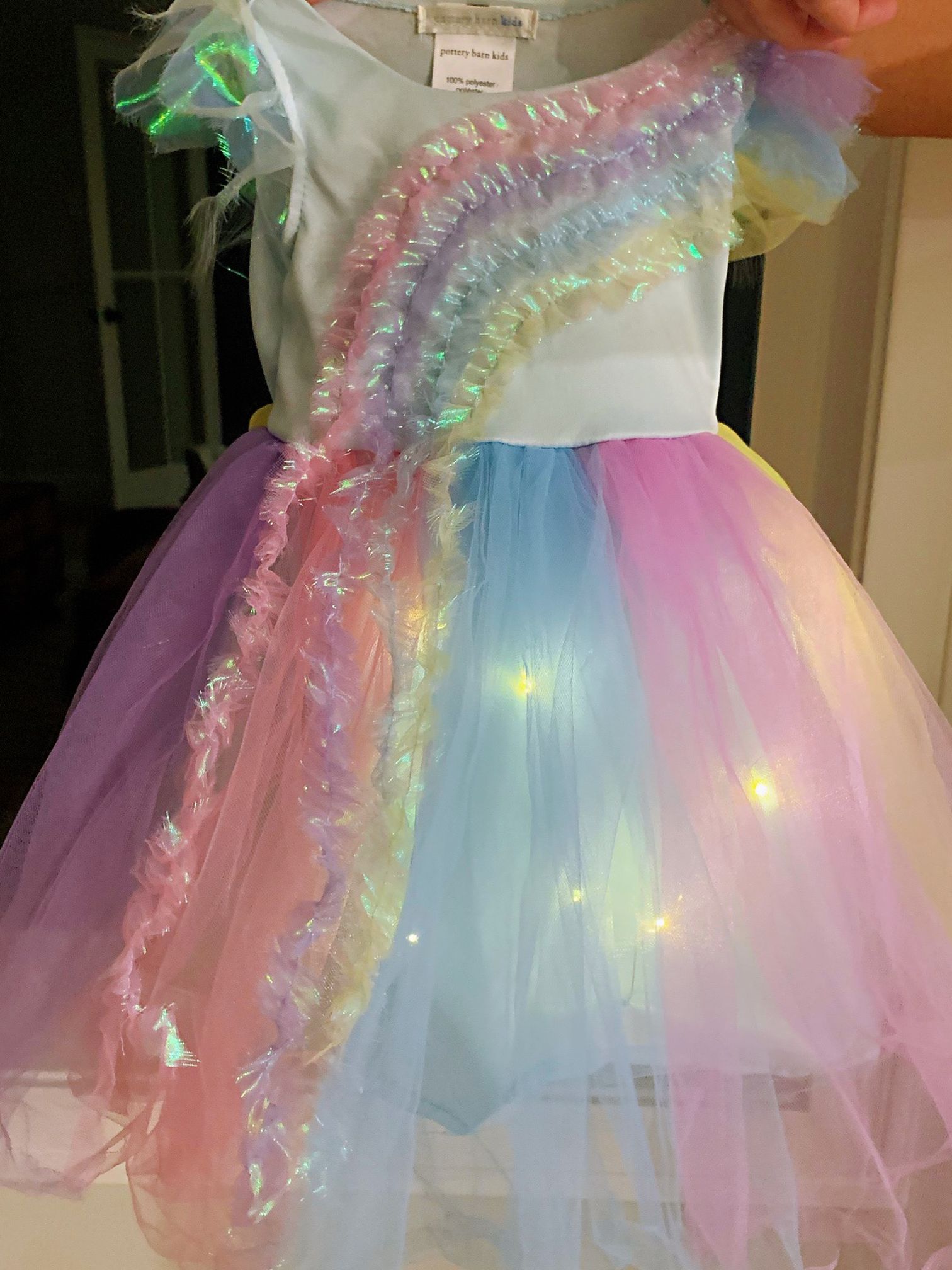 Pottery Barn Kids Light Up Rainbow Fairy Halloween Costume