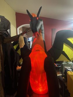 Halloween Inflatable Dragon 11ft Tall Animated