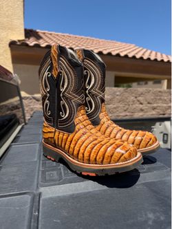 Steel Toe Cowboy Work Boots