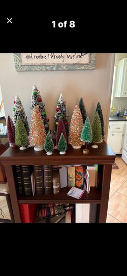 14 ASSORTED BOTTLE BRUSH TREES