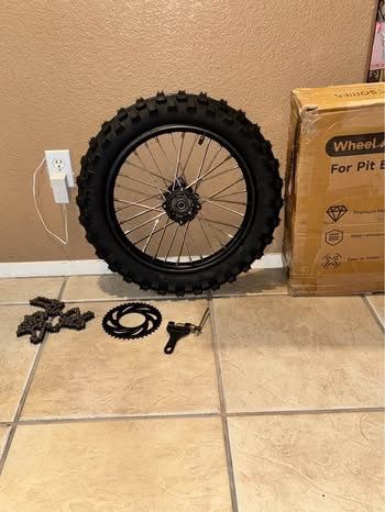 16'' Wheel 90/100-16 3.00-16 Dirt Bike Rear Tire Assembly for 125cc 140cc 150cc XR100 CRF150F KX100