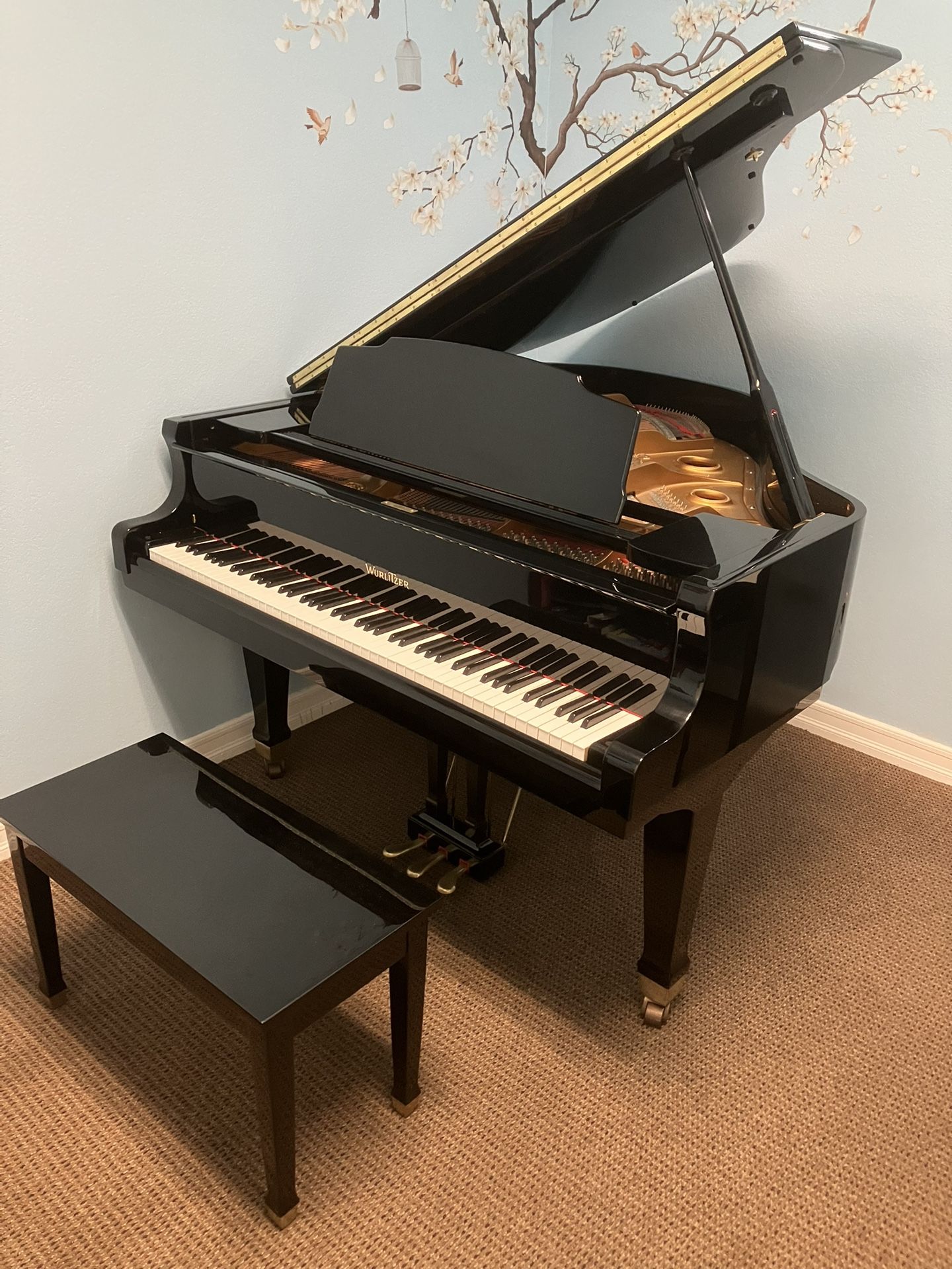 Wurlitzer Black Baby Grand Piano