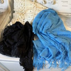 3 Vintage Shawls Shawl ALL FOR 