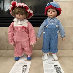 Danbury Mint “Baby Annie” & “Baby Andy” Dolls