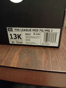Adidas F50 League Mid FG/MG J Soccer Cleats