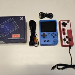 Retro Handheld Game Console, Portable Handheld Video Game Player with Extra Gamepad, Support TV Output, Rechargeable Retro Arcade Gaming System