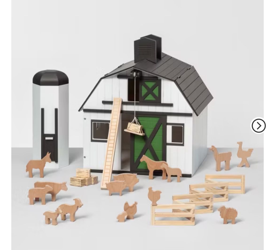 Large Wood Barn Play set