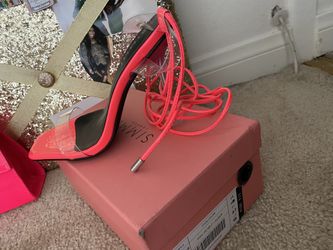 Pink Lace Up Heels (Simmi)