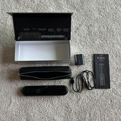 Portable Cordless hair Straightening Brush