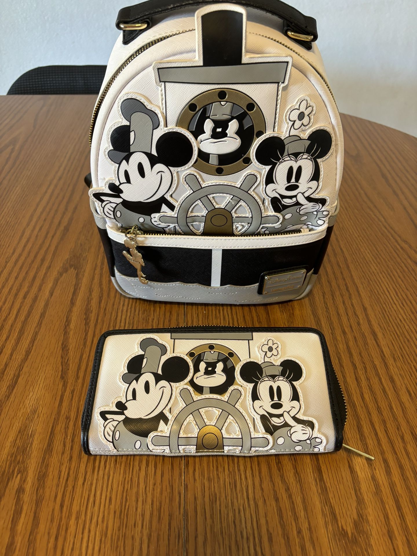 Loungefly Disney Parks Bag With Matching Wallet 