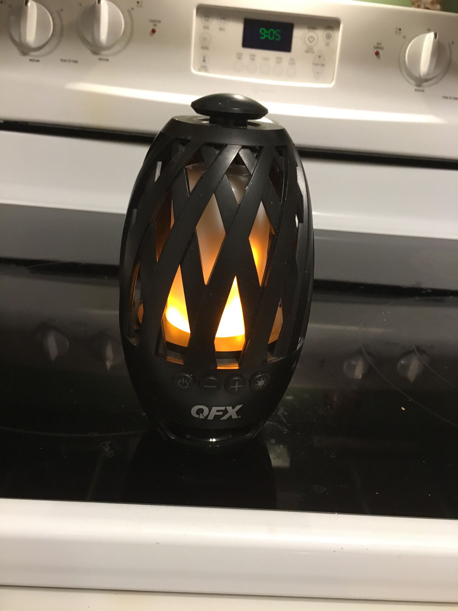 Flame like candle bluetooth speaker