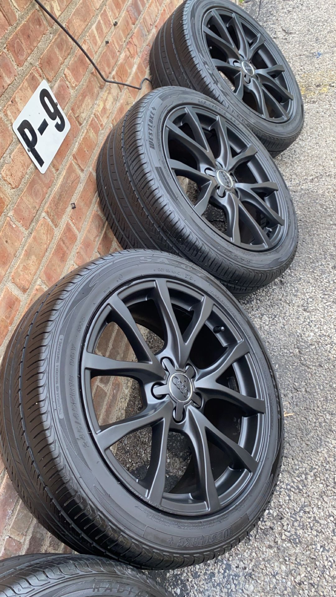18” Audi Rims And Tires Sensors Are Included 