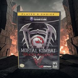 Mortal Kombat: Deadly Alliance Players Choice 3D Play (Nintendo GameCube, 2002) Disc has heavy scratches and smudges.  This image is of the video game