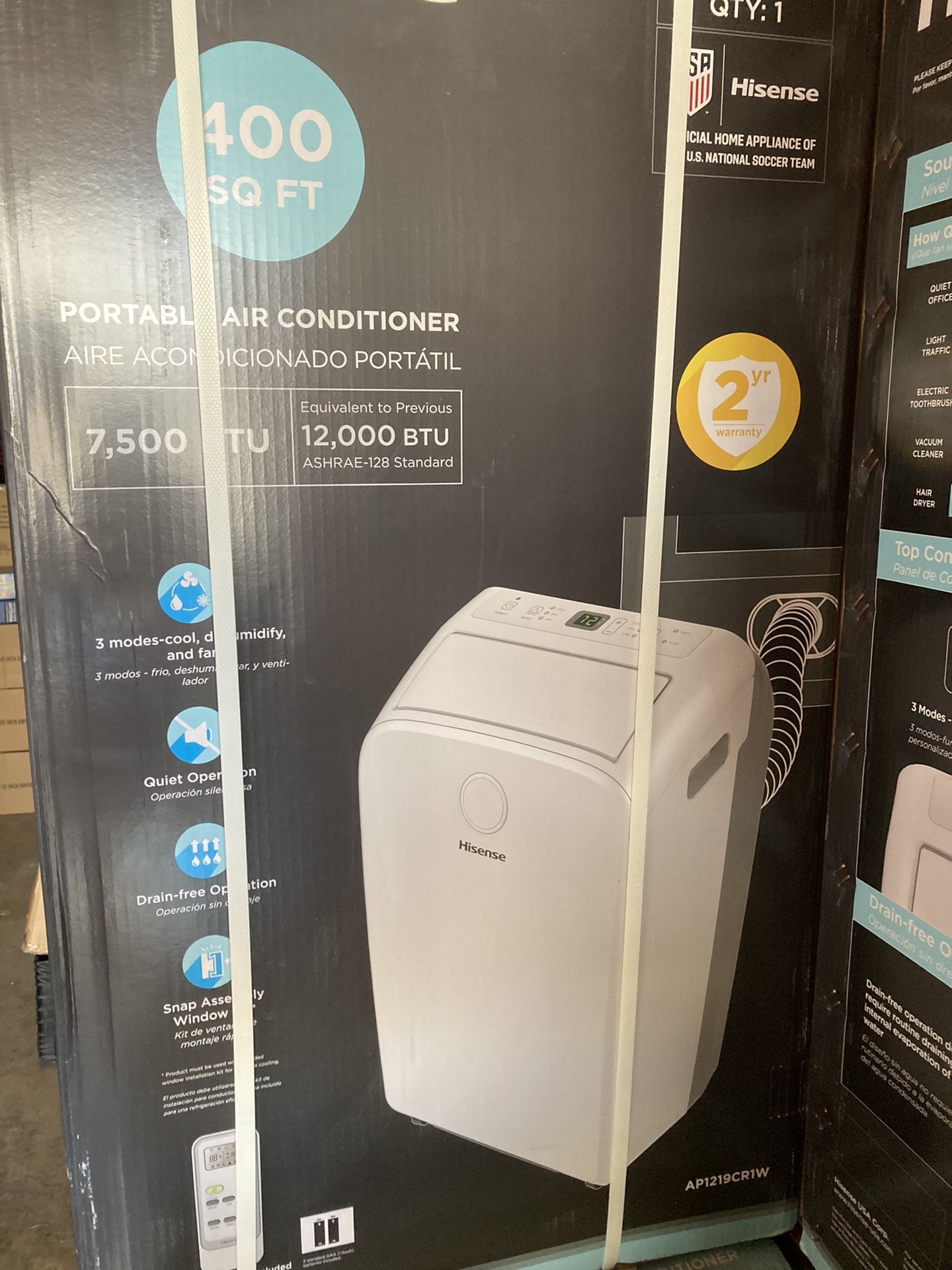 400 Sqft Hisense Portable Air Conditioner 12K BTU