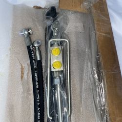 SPH320033 Hydraulic Top Link Cat. 1-1 with Locking Block 20 7/8” - 31 7/8” with 2 x Hose, Two-Way Check Valve Hydraulic Cylinder Set Fits for Most Tra