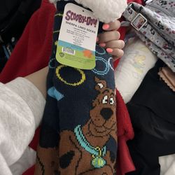 Scooby Doo Fuzzy Socks- Brand New