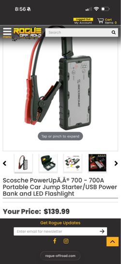 Scosche PowerUp 700 Portable Car Jump Starter