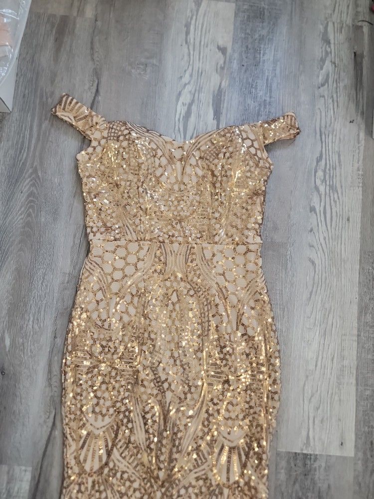 New Gold dress