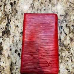 Louis Vuitton Red Epi Leather Long Wallet