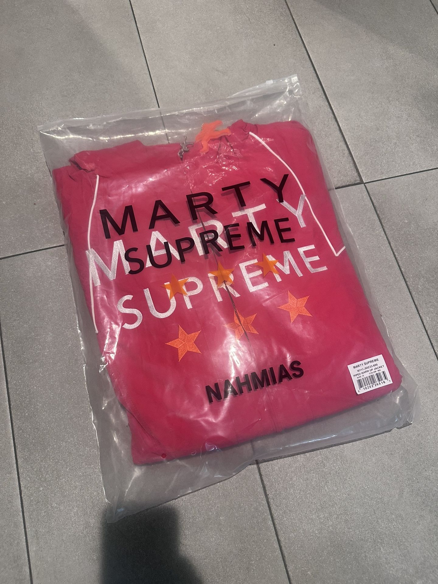 Marty Supreme Red Jacket Size Medium