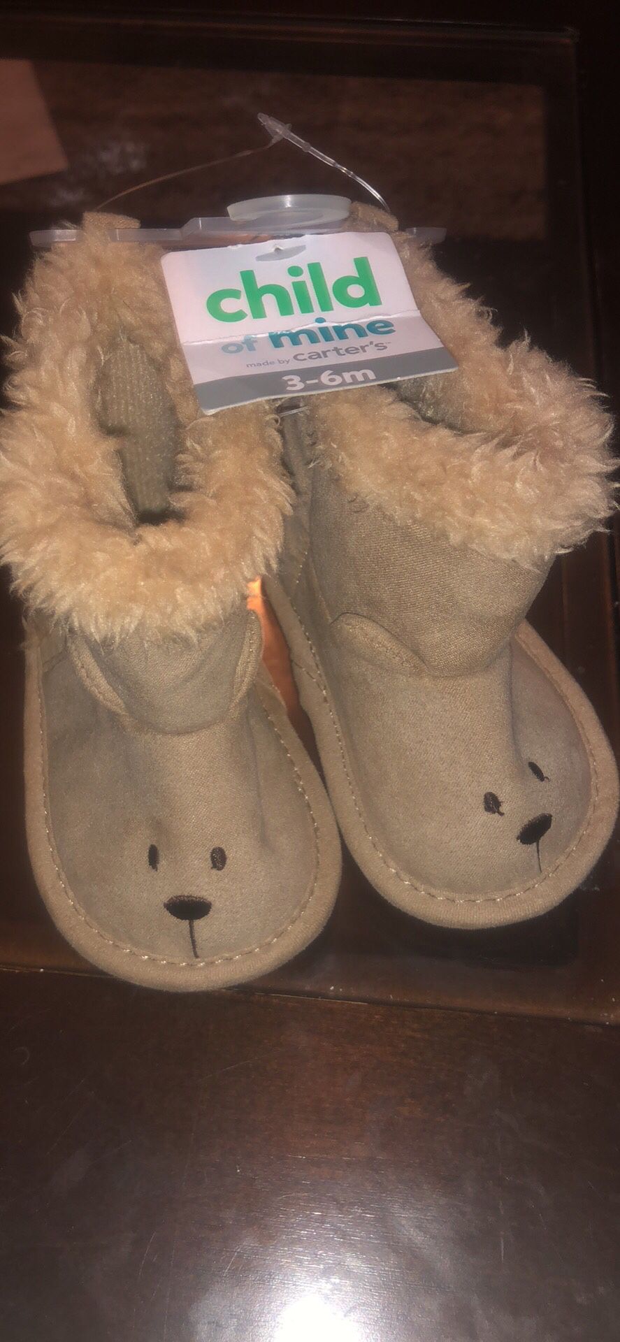Child of mine bear boots size 3-6 months