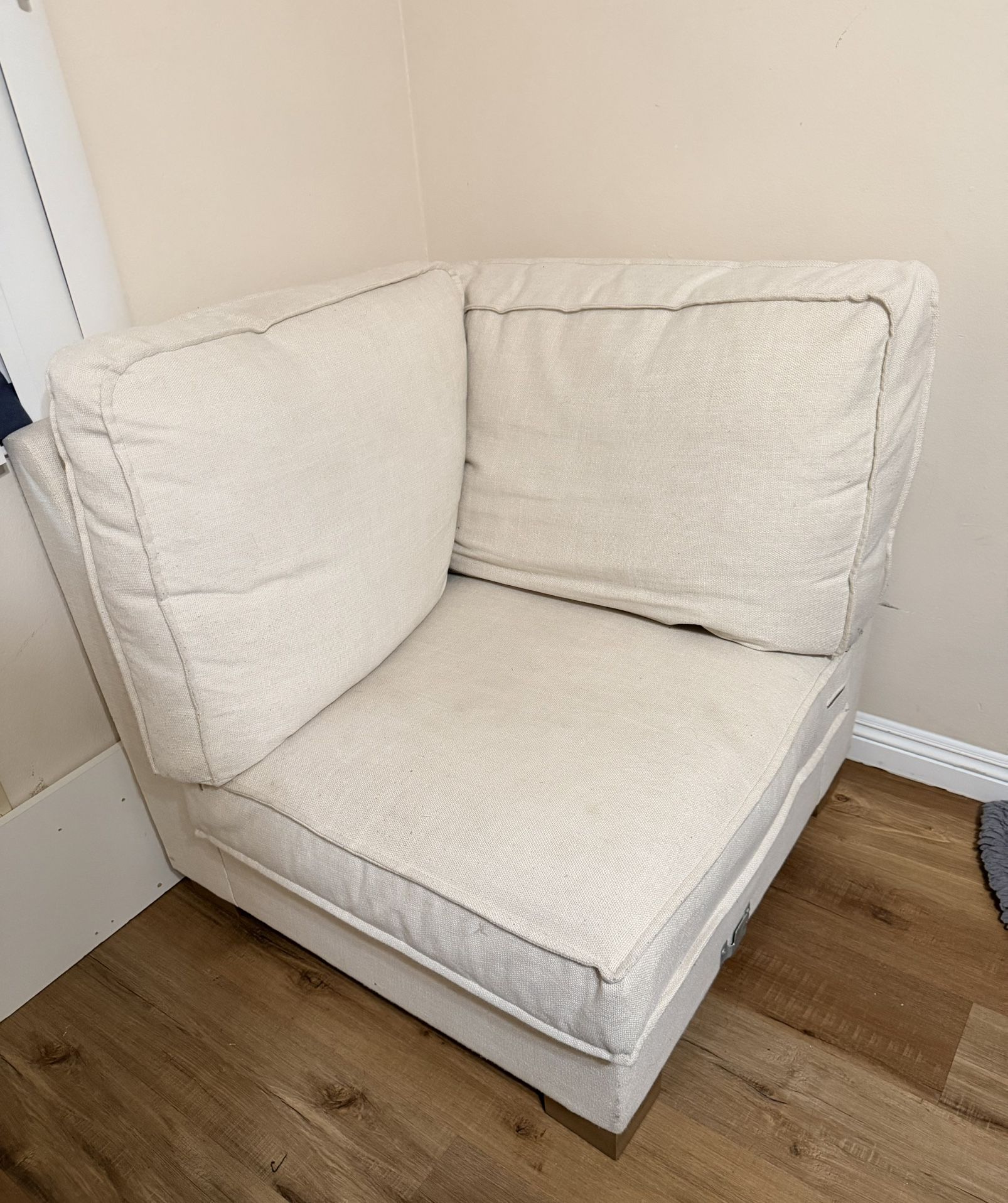 White Corner Couch
