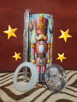 (Rare Find) Nutcracker Stainless Steel Tumbler