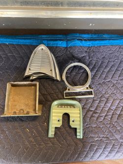 Pieces of a 1955 Ford Fairlane dash.