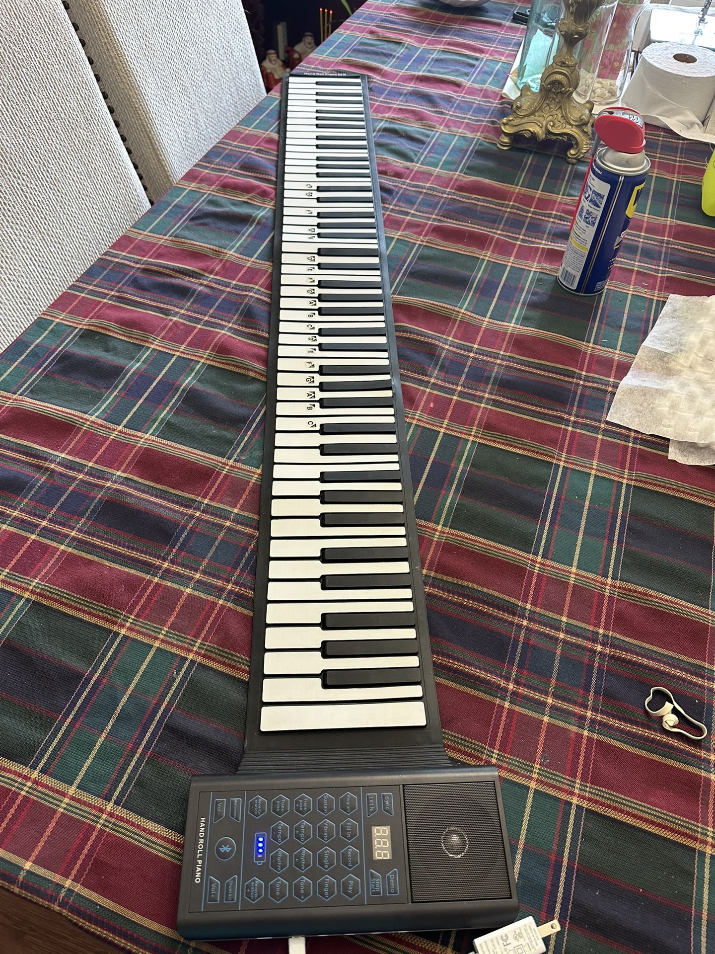 88 Key Roll Up Piano Keyboard Portable Electric Hand Roll With Environmental Silicone Piano Keyboard