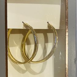 Hoop Earrings Gold Plated 