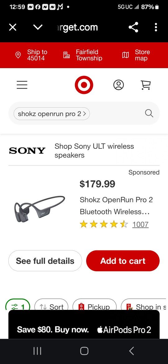 Shokz Open Run Ear Phones
