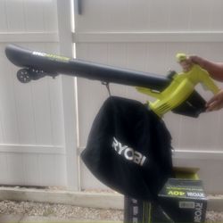 Ryobi 40 V Cordless Leaf Vacuum/ Mulcher TOOL ONLY